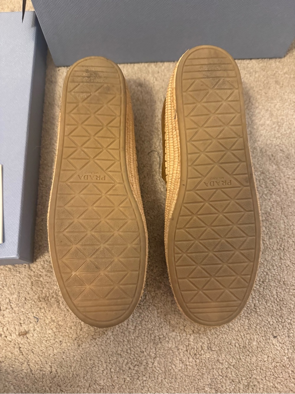 Prada Cannella Camoscio Leather Shoes in Light Blue Box - Picture 10 of 15